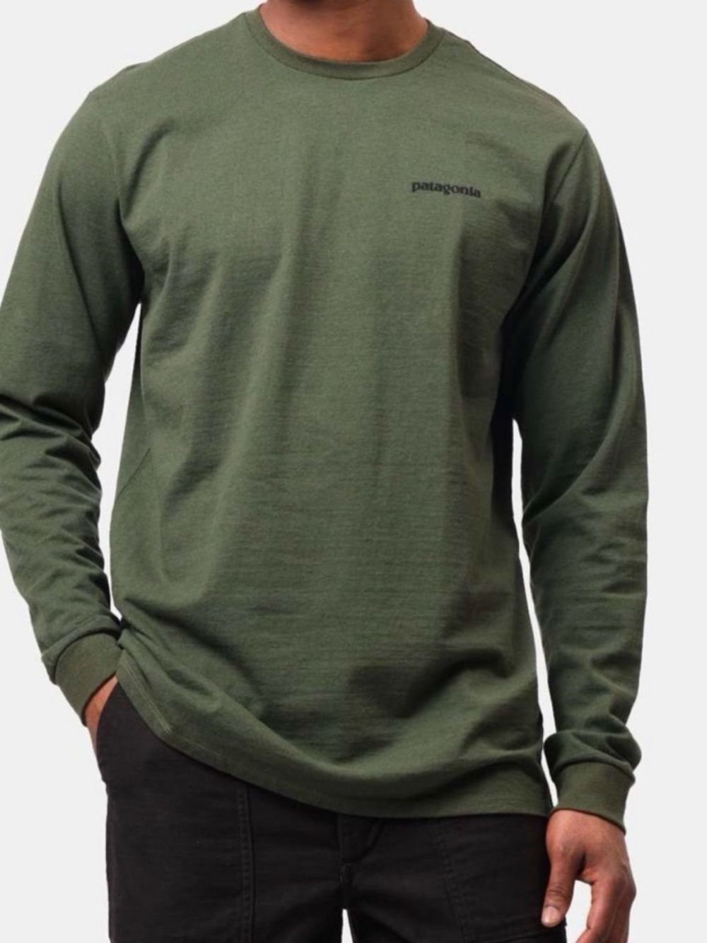 Patagonia Olive Green Long Sleeve Tee
